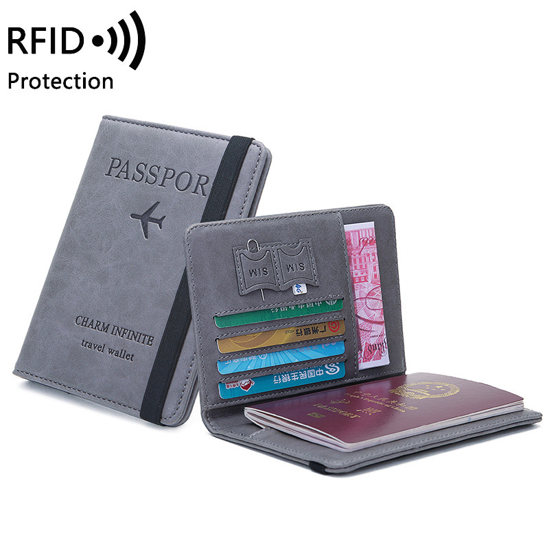 Index Card Holder - ที่ใส่หนังสือเดินทางหนัง PU unisex - RFID Blocking