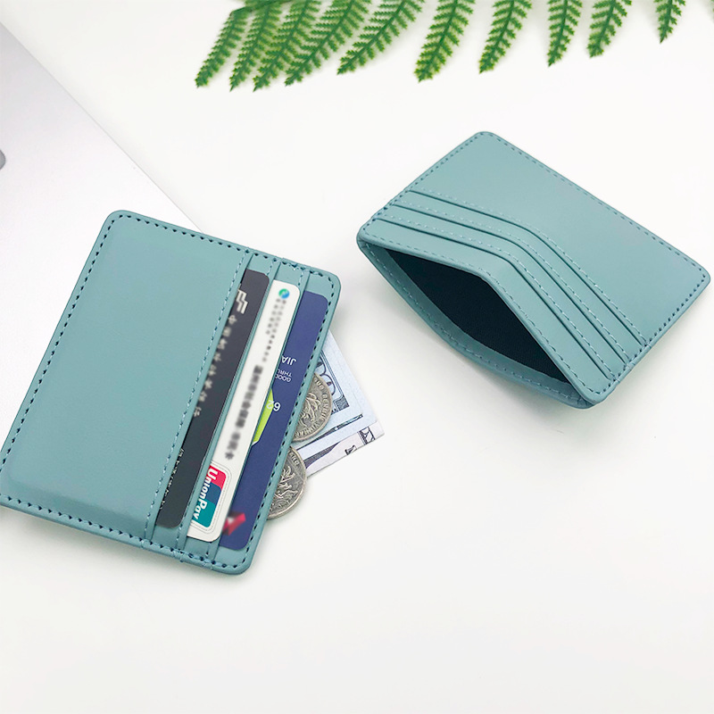 Index Card Holder - 1Pc Pu หนัง ID ผู้ถือบัตร Candy