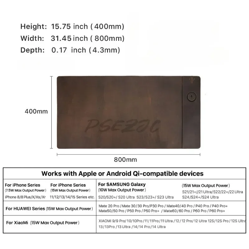 แผ่นรองเมาส์หนังวัววินเทจพร้อม - Leather Desk Pad บทวิจารณ์และราคา