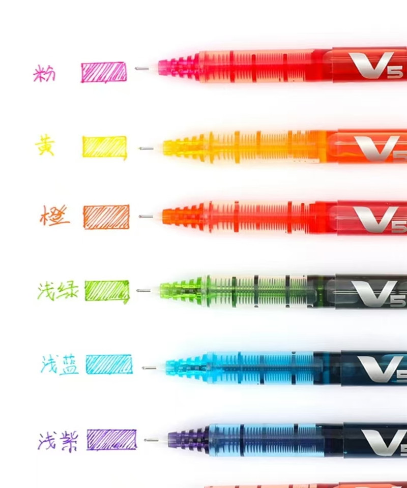 นักบินญี่ปุ่น V5 Hi-Tecpoint 0 - Pilot Pen V5 บทวิจารณ์และราคา