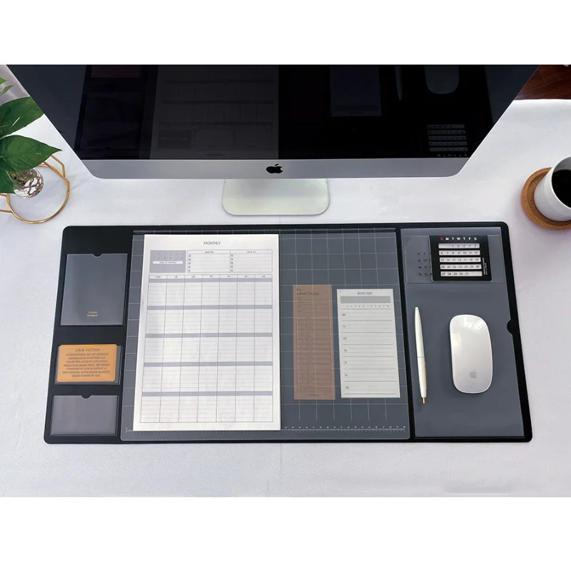 แผ่นรองเมมโมแบบพกพา แผ่นรองเมา - Leather Desk Pad บทวิจารณ์และราคา
