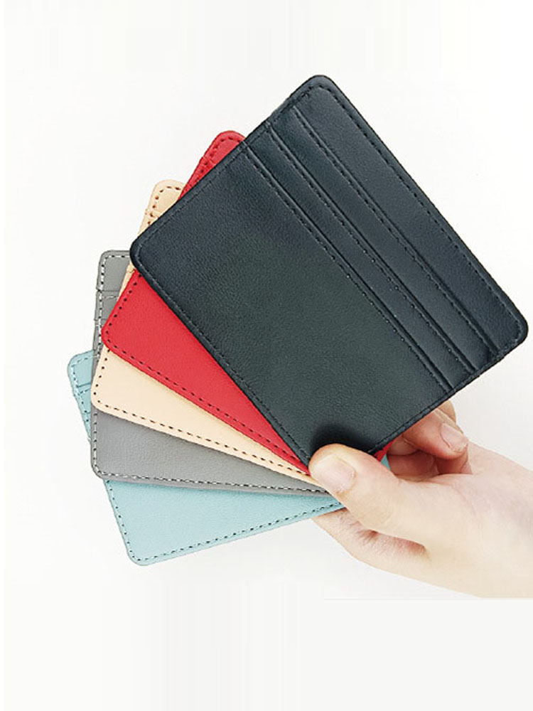 1Pc Pu หนัง ID ผู้ถือบัตร Cand - Index Card Holder บทวิจารณ์และราคา