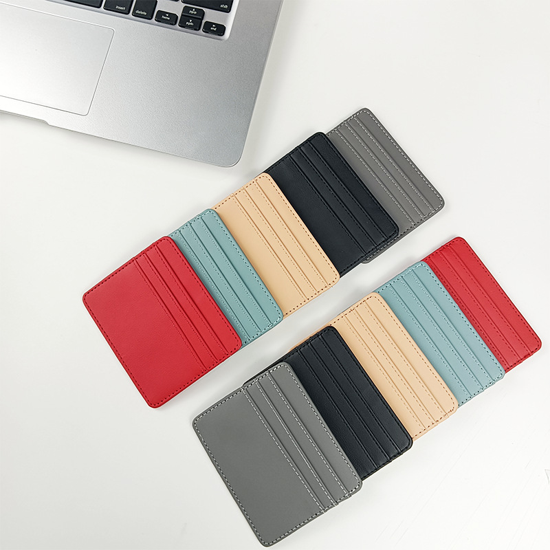 1Pc Pu หนัง ID ผู้ถือบัตร Cand - Index Card Holder บทวิจารณ์และราคา