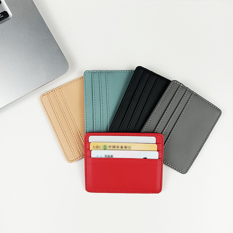 1Pc Pu หนัง ID ผู้ถือบัตร Cand - Index Card Holder บทวิจารณ์และราคา