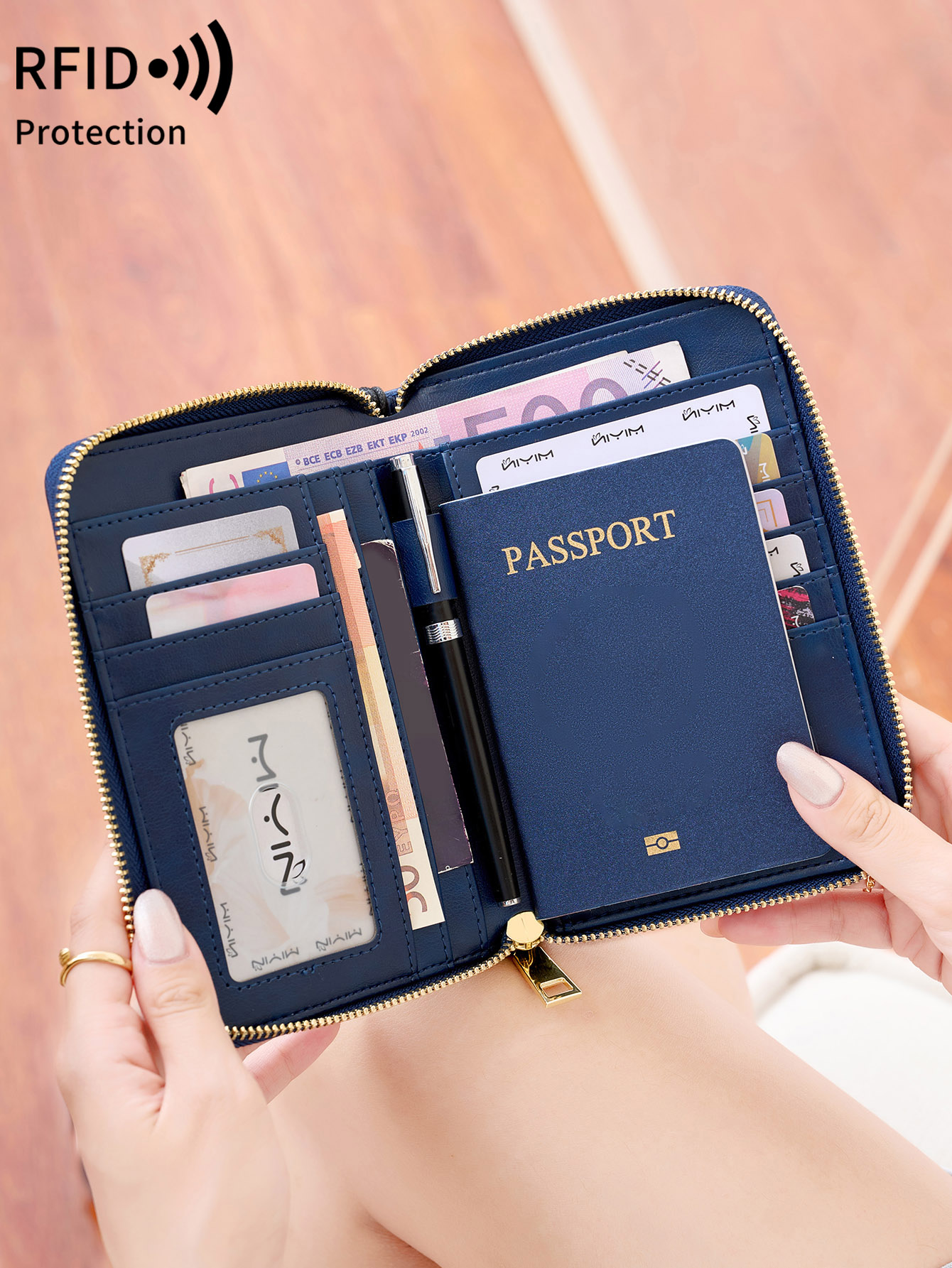 กระเป๋าใส่พาสปอร์ตแบบป้องกัน R - Index Card Holder บทวิจารณ์และราคา